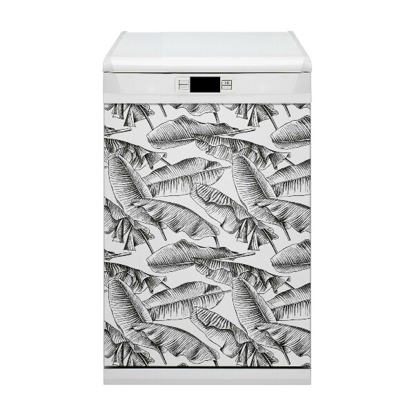 Magnet pour lave vaisselle Feuilles noires