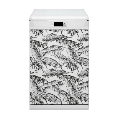 Magnet pour lave vaisselle Feuilles noires
