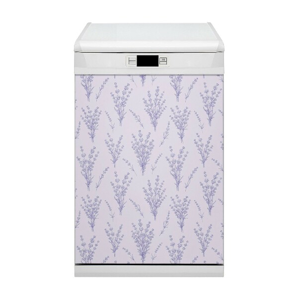 Aimant décoratif pour lave-vaisselle Fleurs de lavande