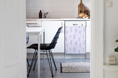 Aimant décoratif pour lave-vaisselle Fleurs de lavande
