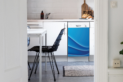 Aimant décoratif pour lave-vaisselle Abstraction bleue
