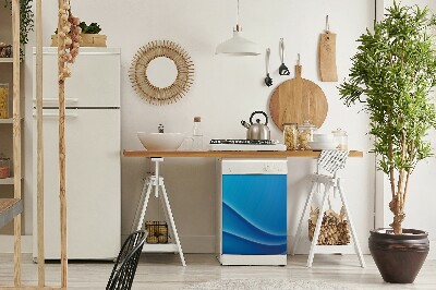 Aimant décoratif pour lave-vaisselle Abstraction bleue
