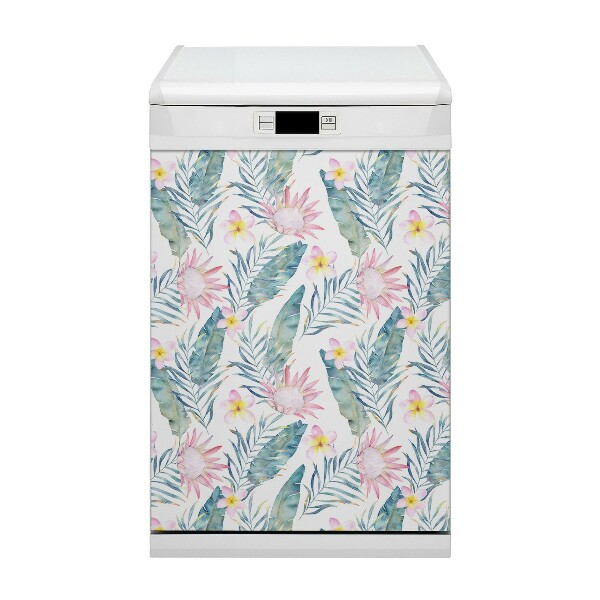 Aimant décoratif pour lave-vaisselle Fleurs rose clair