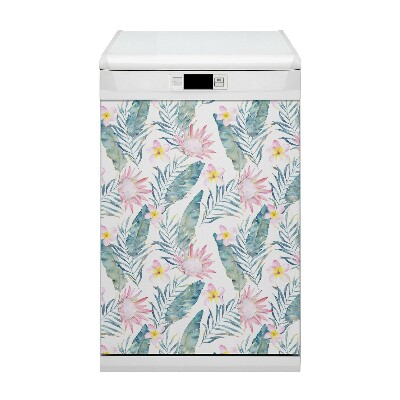 Aimant décoratif pour lave-vaisselle Fleurs rose clair