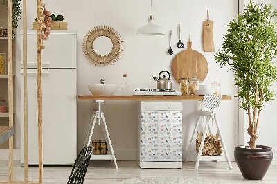 Aimant décoratif pour lave-vaisselle Animaux de forêt