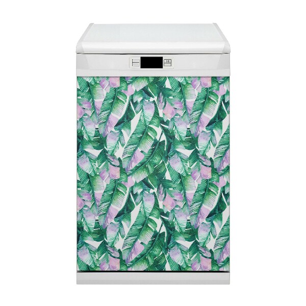 Magnet pour lave vaisselle Feuilles pastel