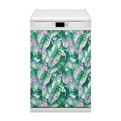 Magnet pour lave vaisselle Feuilles pastel