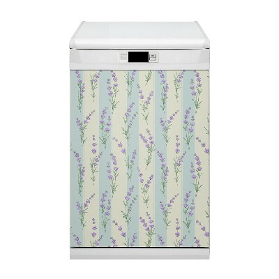Aimant décoratif pour lave-vaisselle Fleurs de lavande