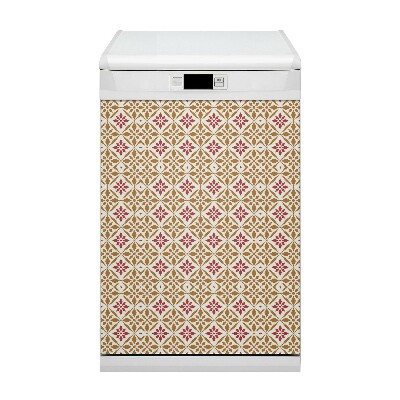 Aimant de couvercle de lave-vaisselle Motif floral