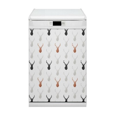 Deco magnetique pour lave vaisselle Tête de cerf