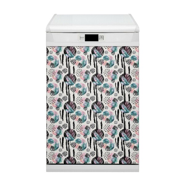 Magnet pour lave vaisselle Abstraction de la jungle