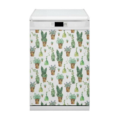 Aimant décoratif pour lave-vaisselle Cactus peint
