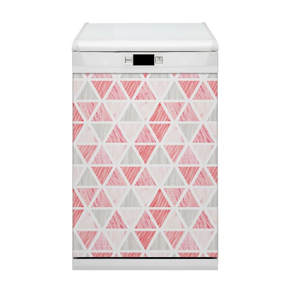 Aimant décoratif pour lave-vaisselle Triangles roses