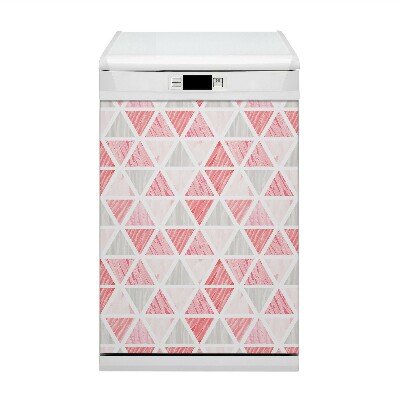 Aimant décoratif pour lave-vaisselle Triangles roses