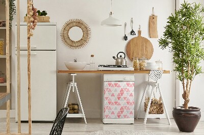 Aimant décoratif pour lave-vaisselle Triangles roses
