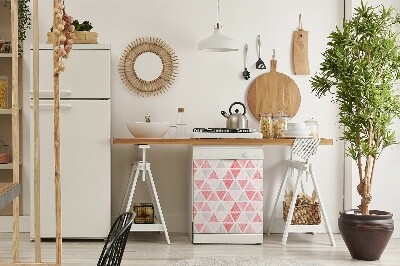 Aimant décoratif pour lave-vaisselle Triangles roses