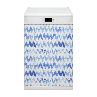 Aimant décoratif pour lave-vaisselle Vagues d'aquarelle