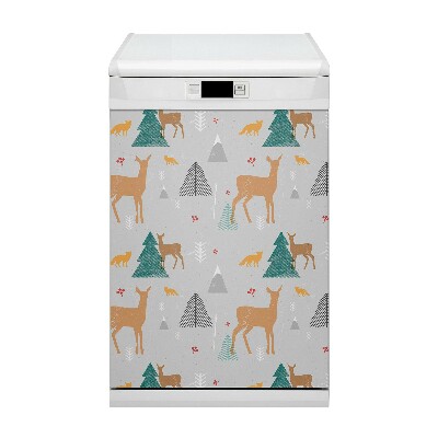Deco magnetique pour lave vaisselle Animaux de forêt