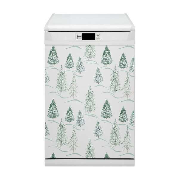 Magnet pour lave vaisselle Arbre de Noël d'hiver
