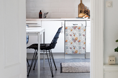 Deco magnetique pour lave vaisselle Ballons et maisons