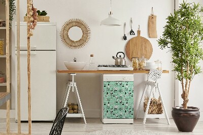 Aimant de couvercle de lave-vaisselle Zoo scandinave