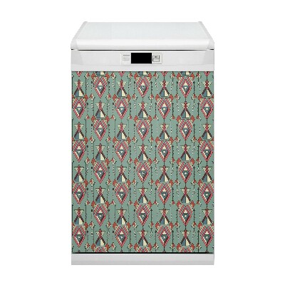 Deco magnetique pour lave vaisselle Modèle aztèque
