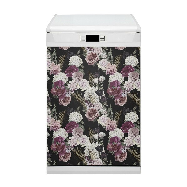 Aimant décoratif pour lave-vaisselle Fleurs romantiques