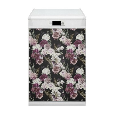 Aimant décoratif pour lave-vaisselle Fleurs romantiques