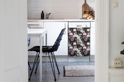 Aimant décoratif pour lave-vaisselle Fleurs romantiques
