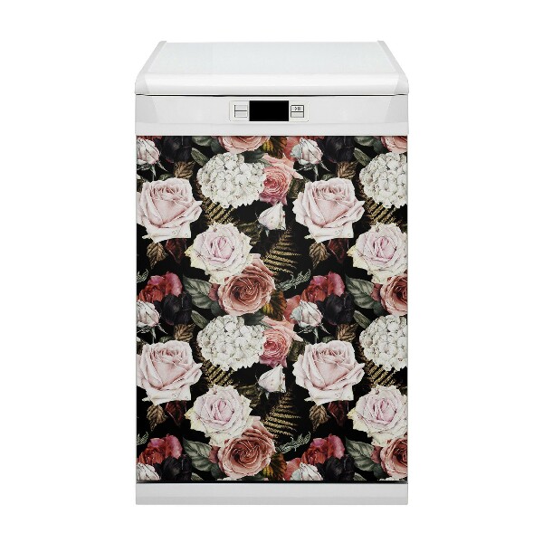 Magnet pour lave vaisselle Fleurs baroques