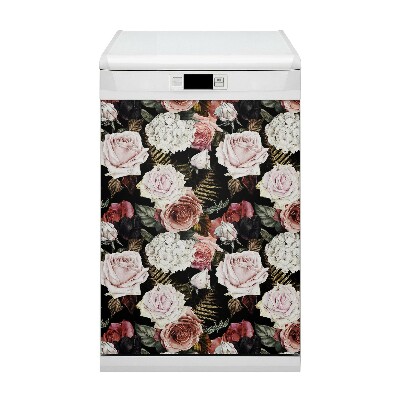 Magnet pour lave vaisselle Fleurs baroques