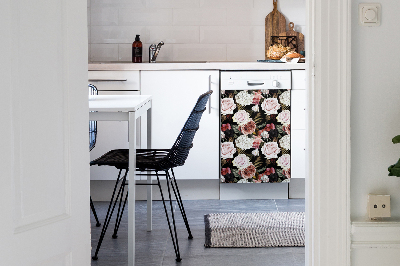 Magnet pour lave vaisselle Fleurs baroques
