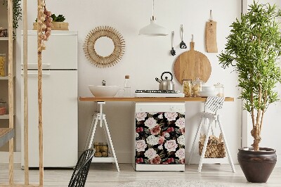 Magnet pour lave vaisselle Fleurs baroques
