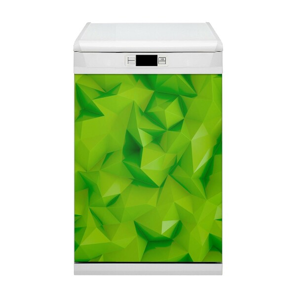 Aimant décoratif pour lave-vaisselle Abstraction verte