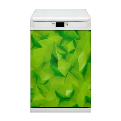 Aimant décoratif pour lave-vaisselle Abstraction verte