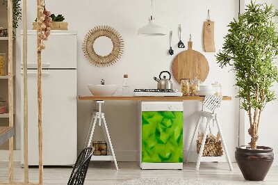 Aimant décoratif pour lave-vaisselle Abstraction verte