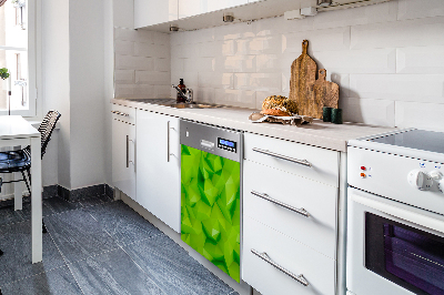 Aimant décoratif pour lave-vaisselle Abstraction verte