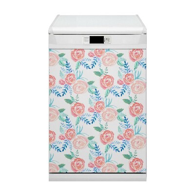 Deco magnetique pour lave vaisselle Fleurs vives