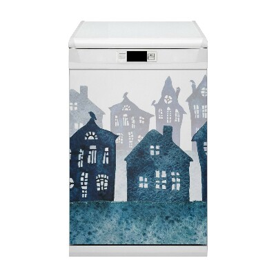 Magnet pour lave vaisselle Ville la nuit