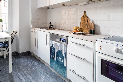 Magnet pour lave vaisselle Ville la nuit