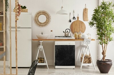 Deco magnetique pour lave vaisselle Marbre noir