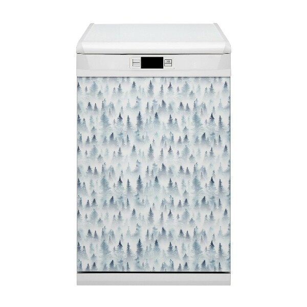 Deco magnetique pour lave vaisselle Forêt brumeuse