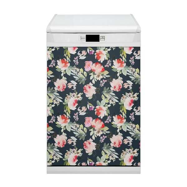 Magnet pour lave vaisselle Fleurs peintes