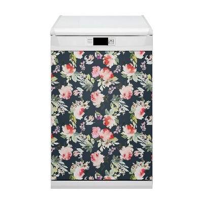 Magnet pour lave vaisselle Fleurs peintes