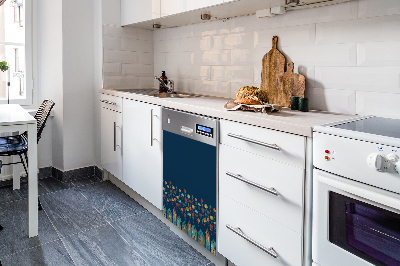 Aimant décoratif pour lave-vaisselle Maisons colorées