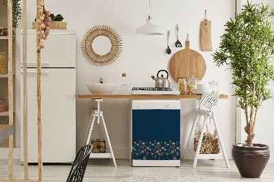 Aimant décoratif pour lave-vaisselle Maisons colorées