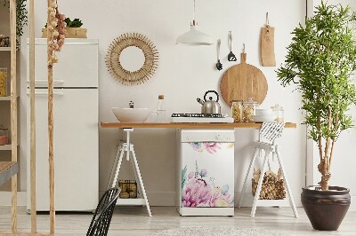 Deco magnetique pour lave vaisselle Châssis floral