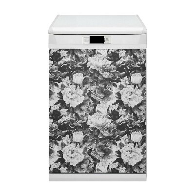 Aimant de couvercle de lave-vaisselle Pivoines