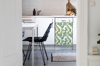 Aimant décoratif pour lave-vaisselle Cactus avec des fleurs