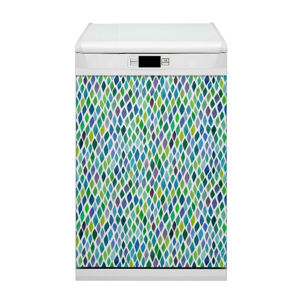 Aimant de couvercle de lave-vaisselle Motifs colorés
